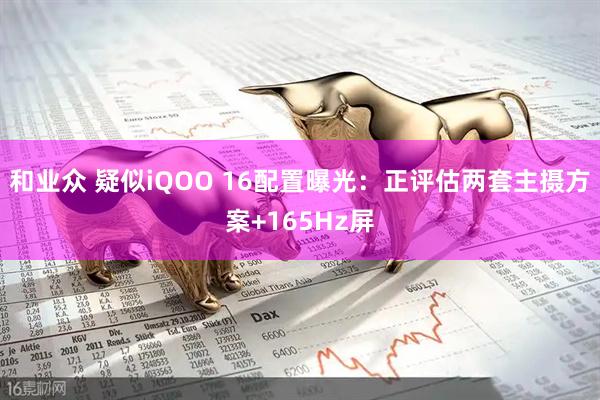 和业众 疑似iQOO 16配置曝光：正评估两套主摄方案+165Hz屏